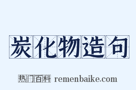 炭化物造句是什么意思的图片